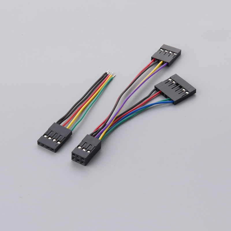 MX2.54mm tonhöjd 50579408 Linje Kvinna 4P Jumper Cable för PCB -anslutning 3D -skrivare Elektrisk dubbel parallell ledning Partihandel